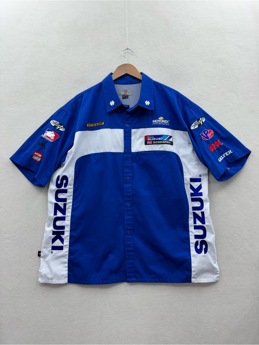 Joe Rocket Team Suzuki Yoshimura Mens 2XL Work Shirt Embroidery Patches